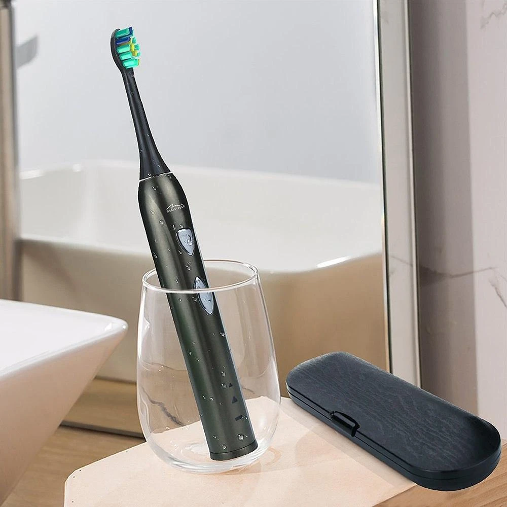 Elektrinis dantų šepetėlis su Sonic WaveClean technologija Media-Tech MT6510, su kelioninė dėtuve ir 2 antgaliais