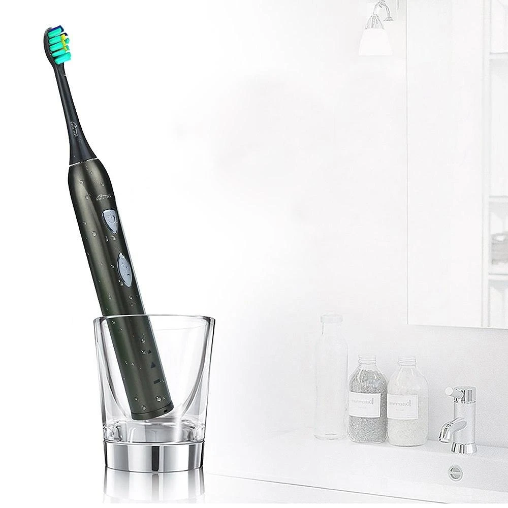 Elektrinis dantų šepetėlis su Sonic WaveClean technologija Media-Tech MT6510, su kelioninė dėtuve ir 2 antgaliais