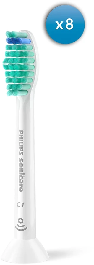Philips Sonicare ProResults 8 dalių šepetėlių galvučių pakuotė, baltos, HX6018/87