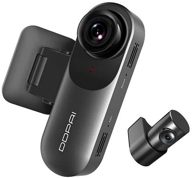 DDPAI Mola N3 Pro GPS Dual 2K 1600p + 1080p Dash Camera - vaizdo registratorius su galinio vaizdo kamera