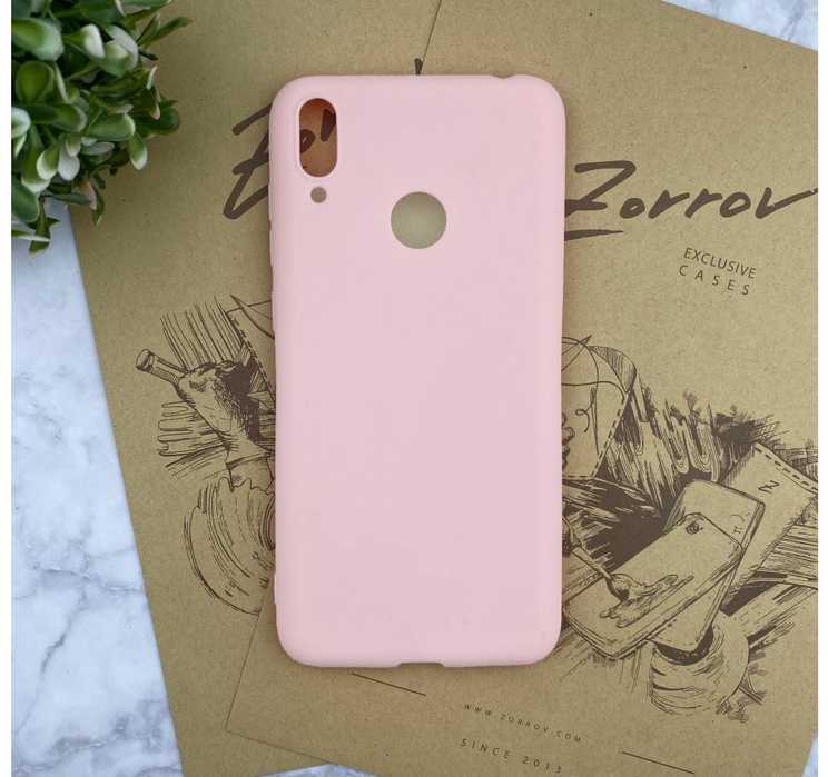 Evelatus Huawei Y7 2019 Nano Silikoninis dėklas Soft Touch TPU Rožinė Sand