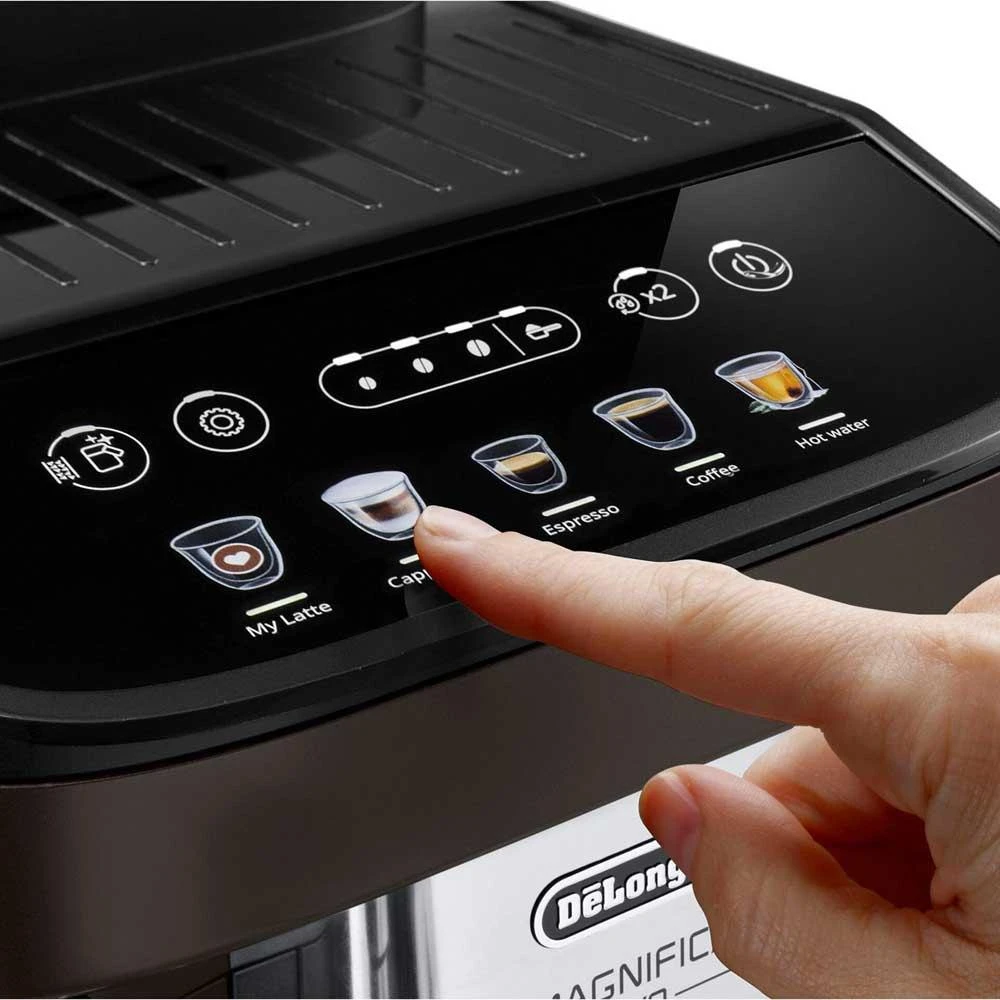 Kavos aparatas Delonghi | | ECAM293.61 BW Magnifica Evo | Slėgis 15 bar | Su pieno plakikliu | Automatinis | 1450 W | Juodas