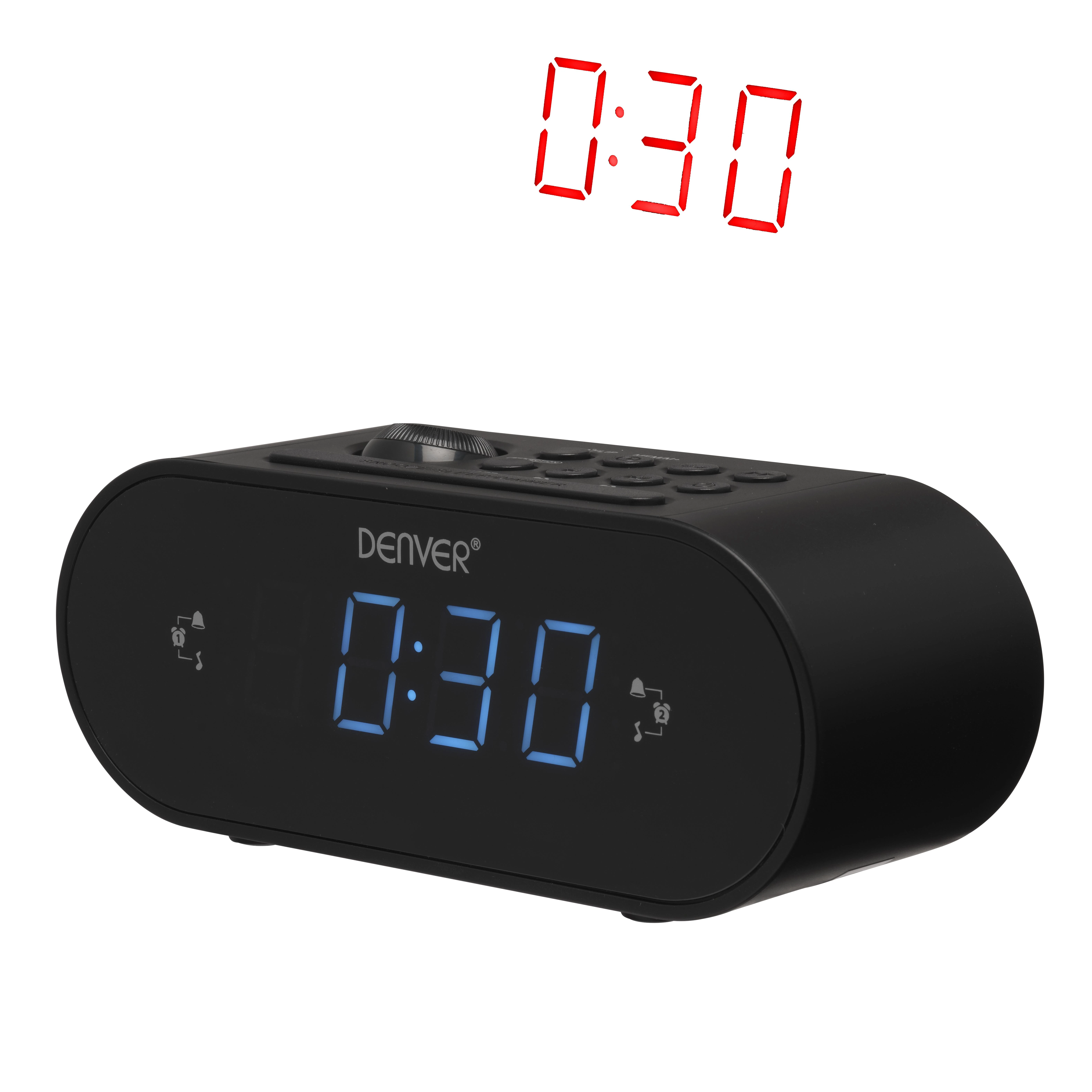 Denver CRP-717 radijo imtuvas Laikrodis Skaitmeninis Juoda