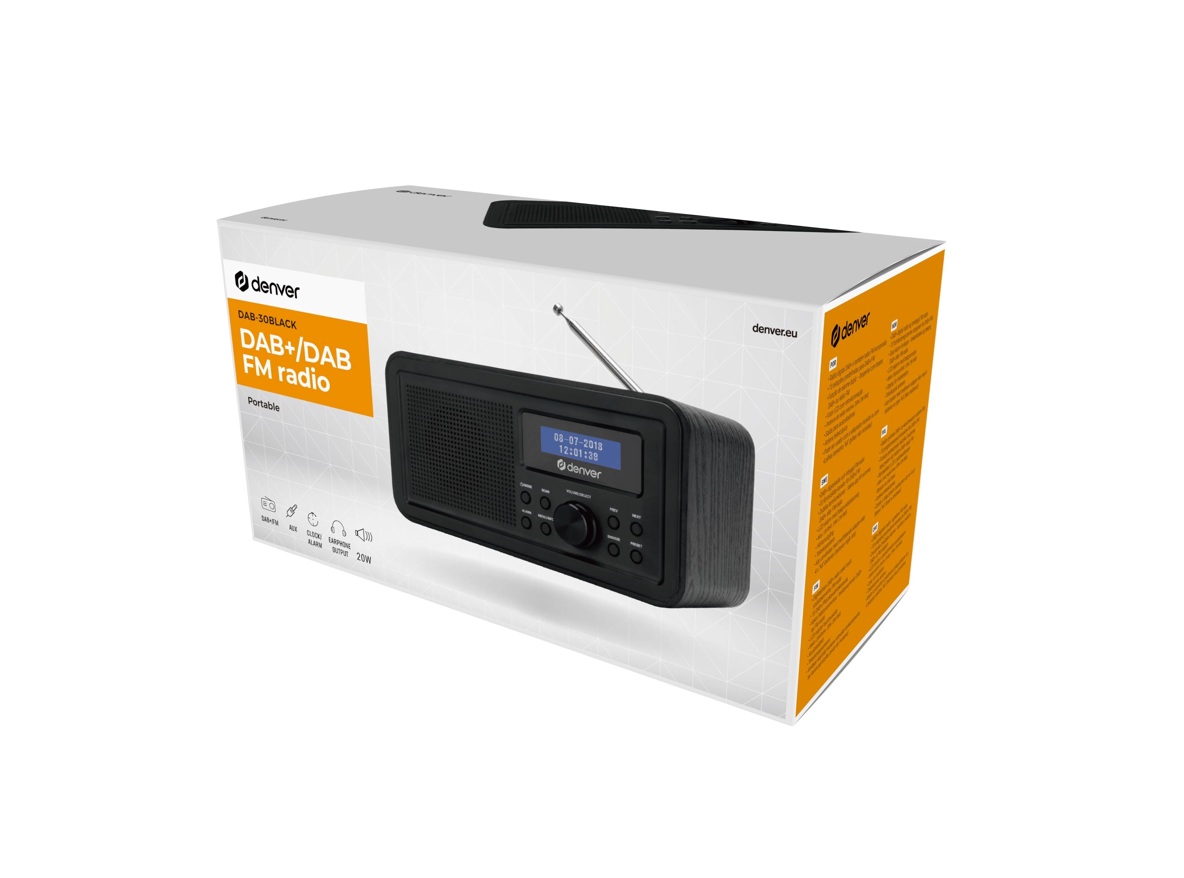 Denverio DAB-30 juoda