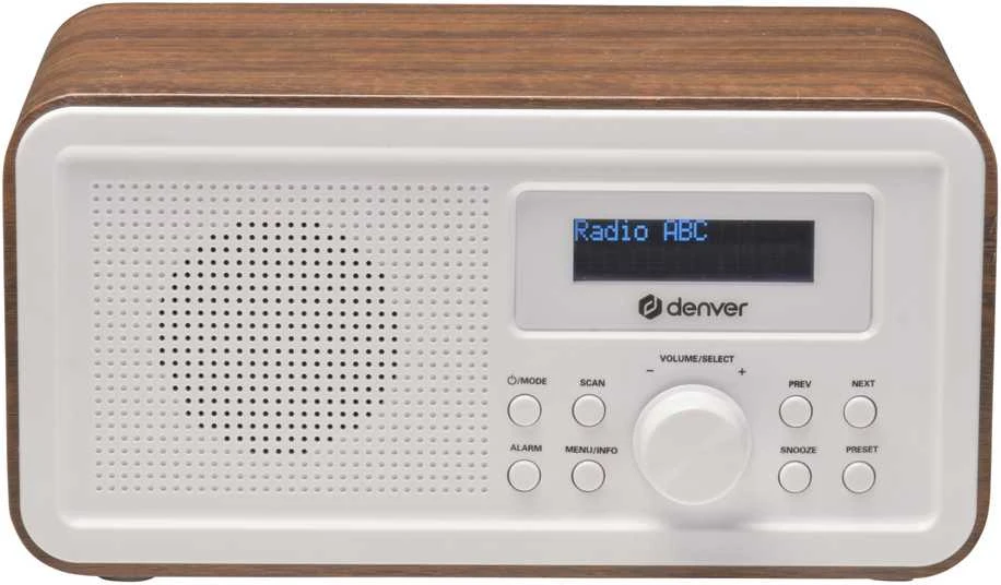 Dark Radijas DAB+/FM Denver DAB-30DW tamsaus medžio
