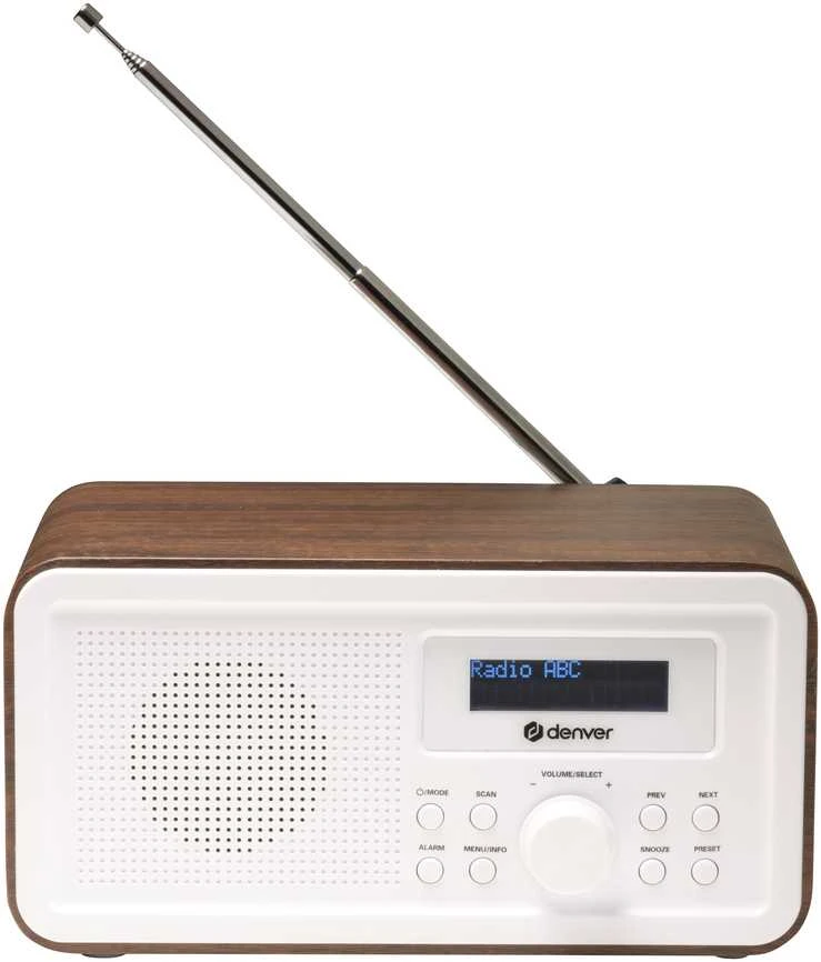 Dark Radijas DAB+/FM Denver DAB-30DW tamsaus medžio