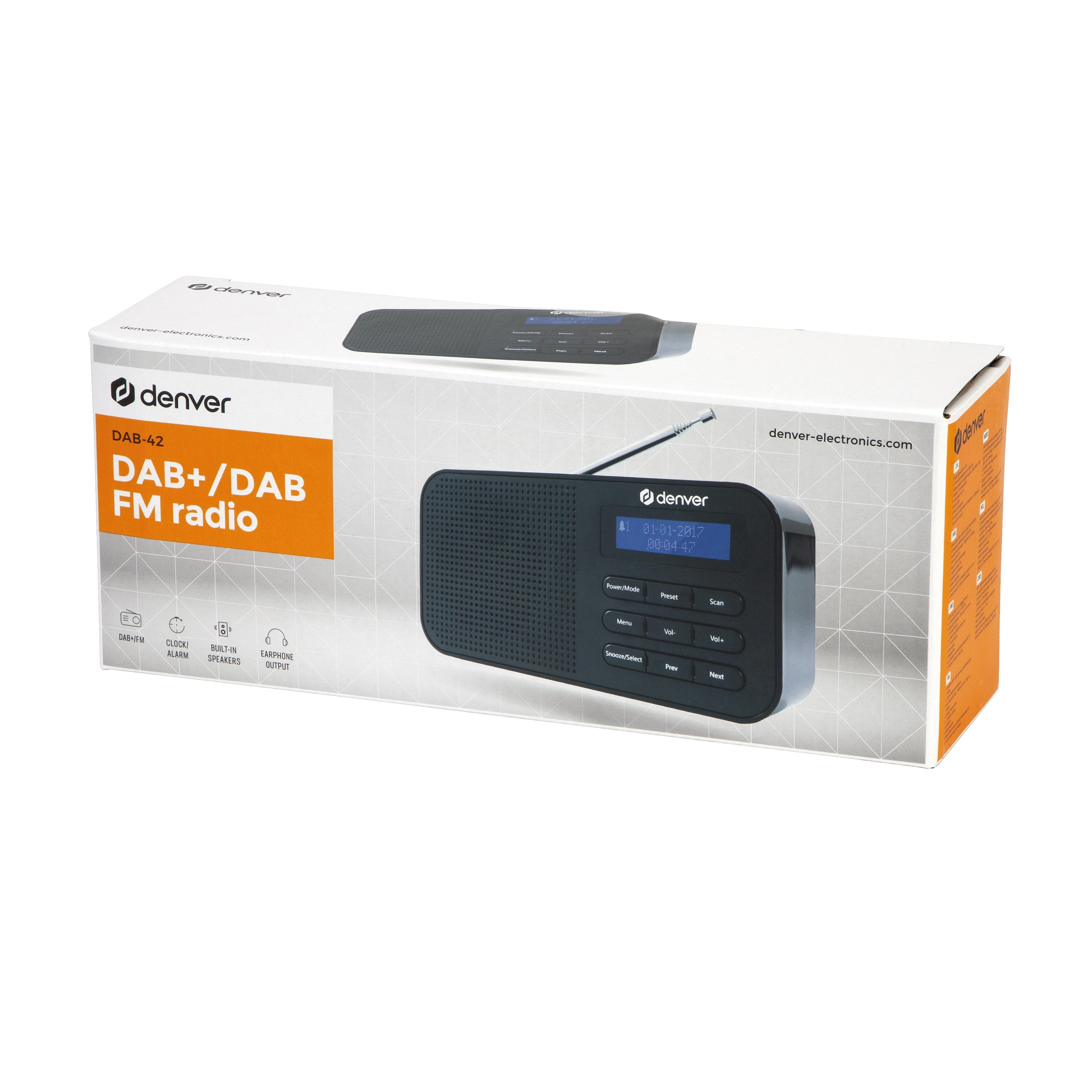 Denver DAB-42 radijo imtuvas, juodas