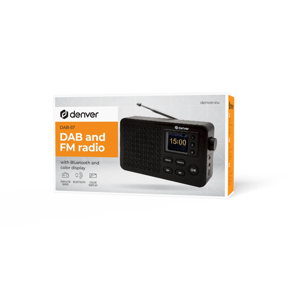 Radio DAB+/FM Denver DAB-57 juoda
