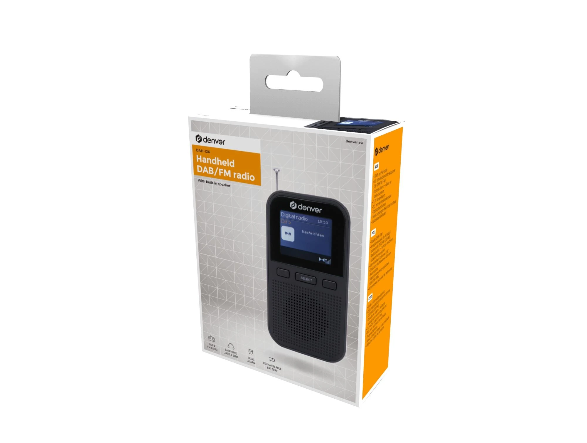 Denverio DAH-126 DAB+/FM delninis radijas