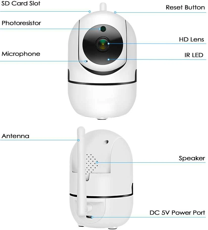 Kamera Wi-Fi Denver su Tuya IIC-172