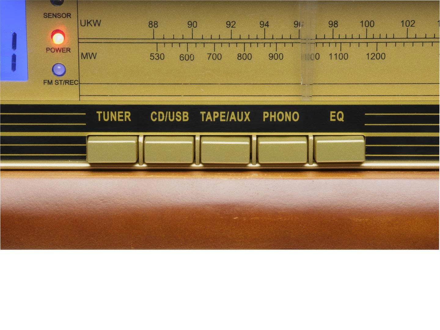 Patefonas Denver MCR-50 su radijo ir kasečių funkcija, rudas