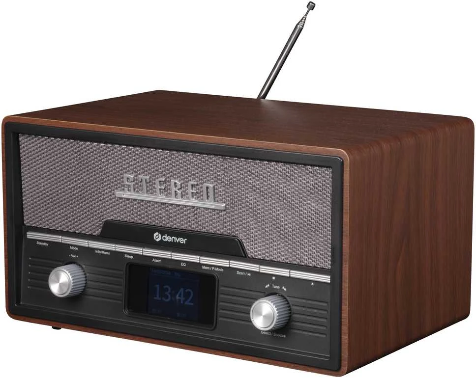 Muzikinis centras Radio retro Denver MDA-525DW dark wood