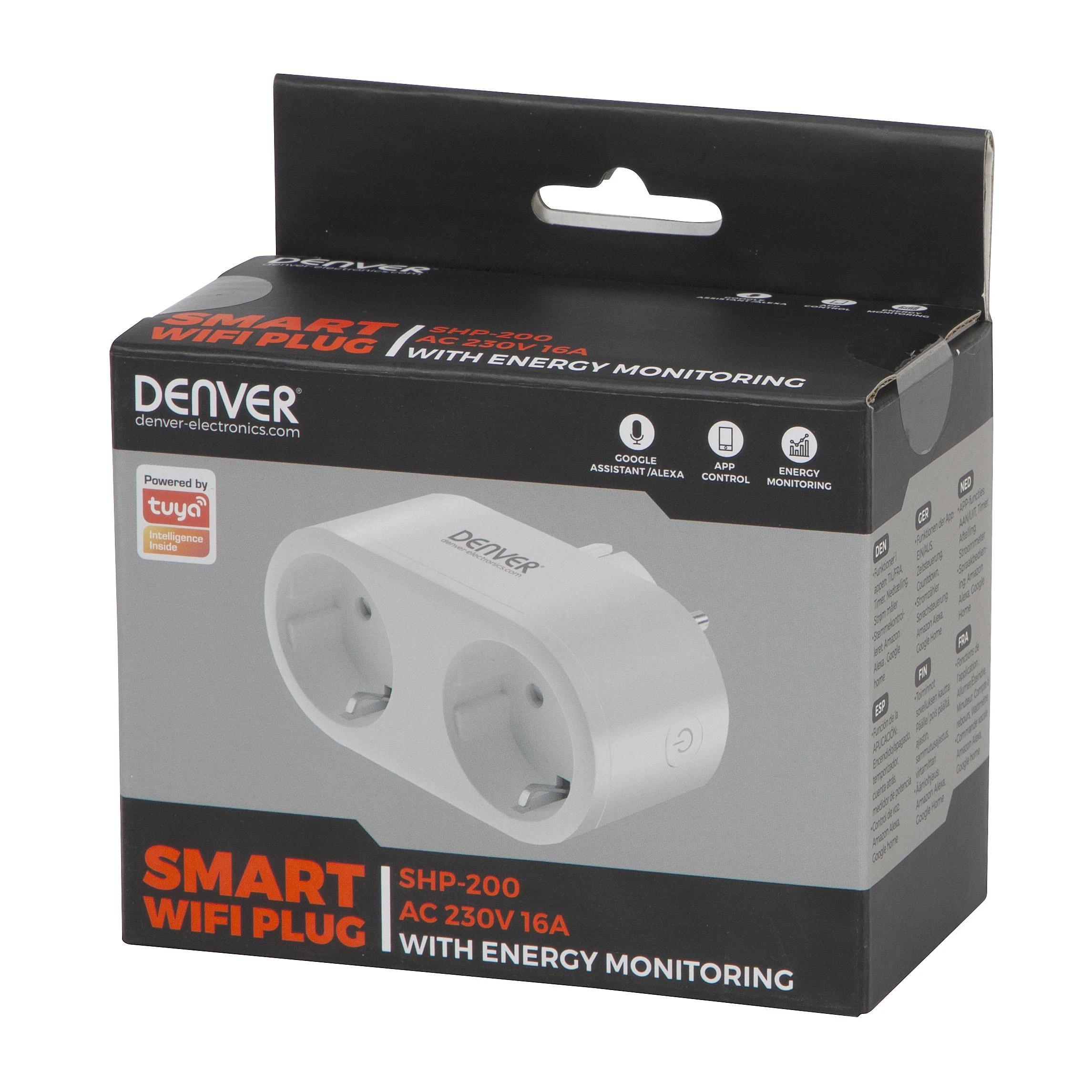 Išmanusis lizdas Denver Electronics 118141100010 Balta