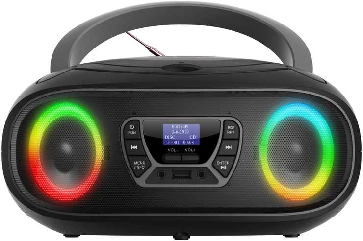 Boombox Denver TDB-212BU pilka