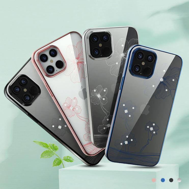 Devia Mėlynas dėklas iPhone 12 Pro Max su Swarovski elementais