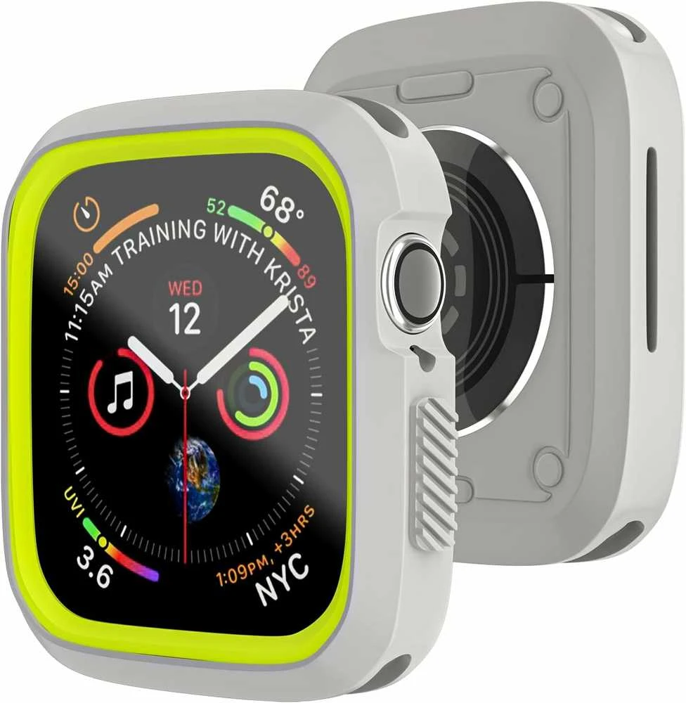 Išmaniojo laikrodžio Apple 4/5/6/SE ekrano rėmelis, Sidabrinės splavos, 40mm