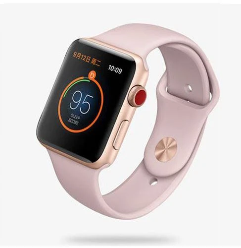 Apyrankė Devia Deluxe 44mm Apple Watch rausvo smėlio spalvos
