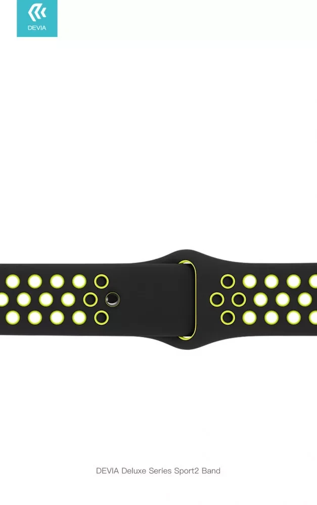 Devia Deluxe Series Sport Band for Apple Watch 4 Geltona