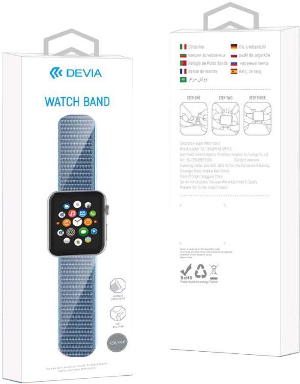Devia apyrankė Deluxe Sport3 skirta Apple Watch 41mm/ 40mm/ 38mm indigo