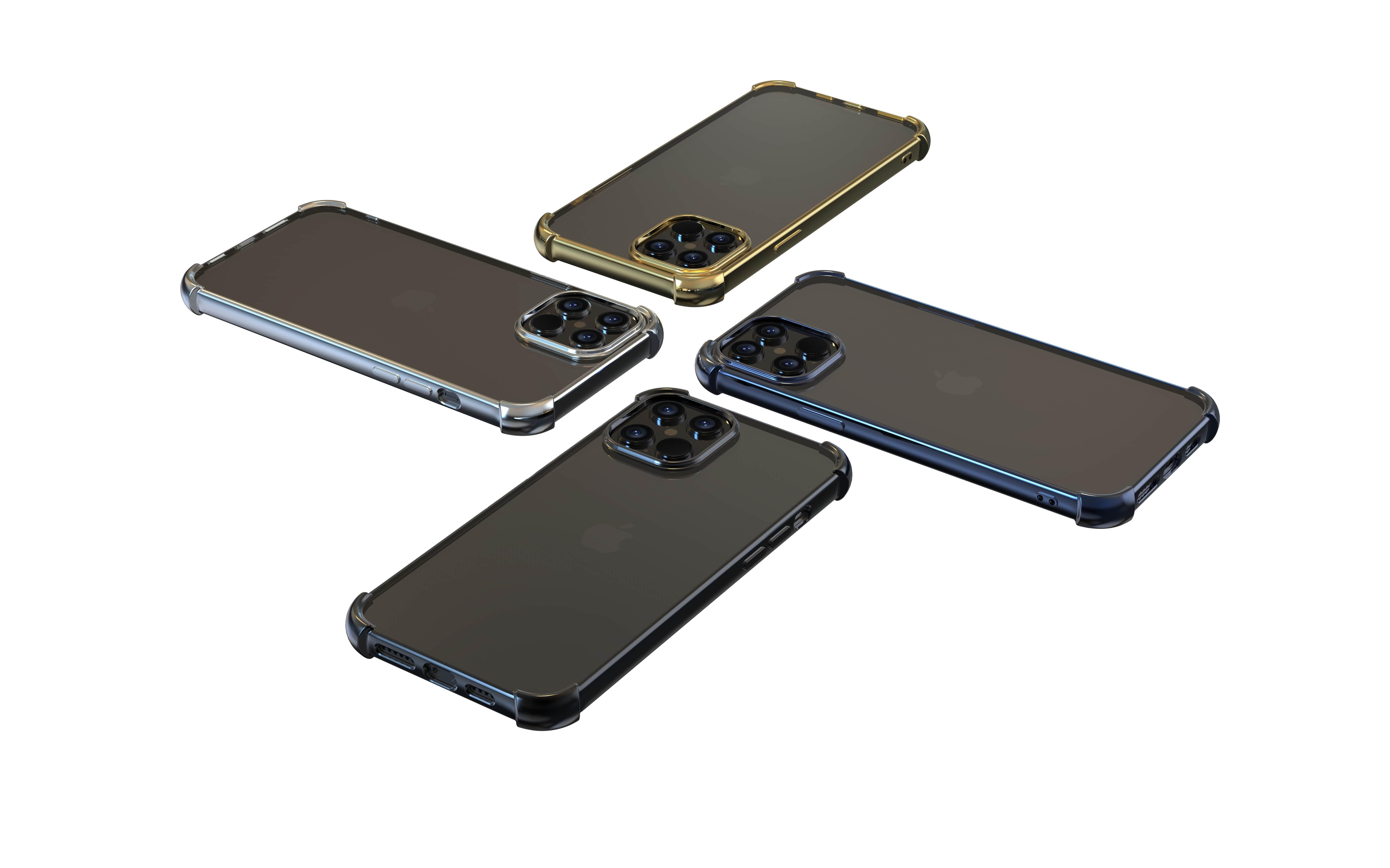 Devia blizgus apsauginis dėklas iPhone 12 Pro Max, auksinis