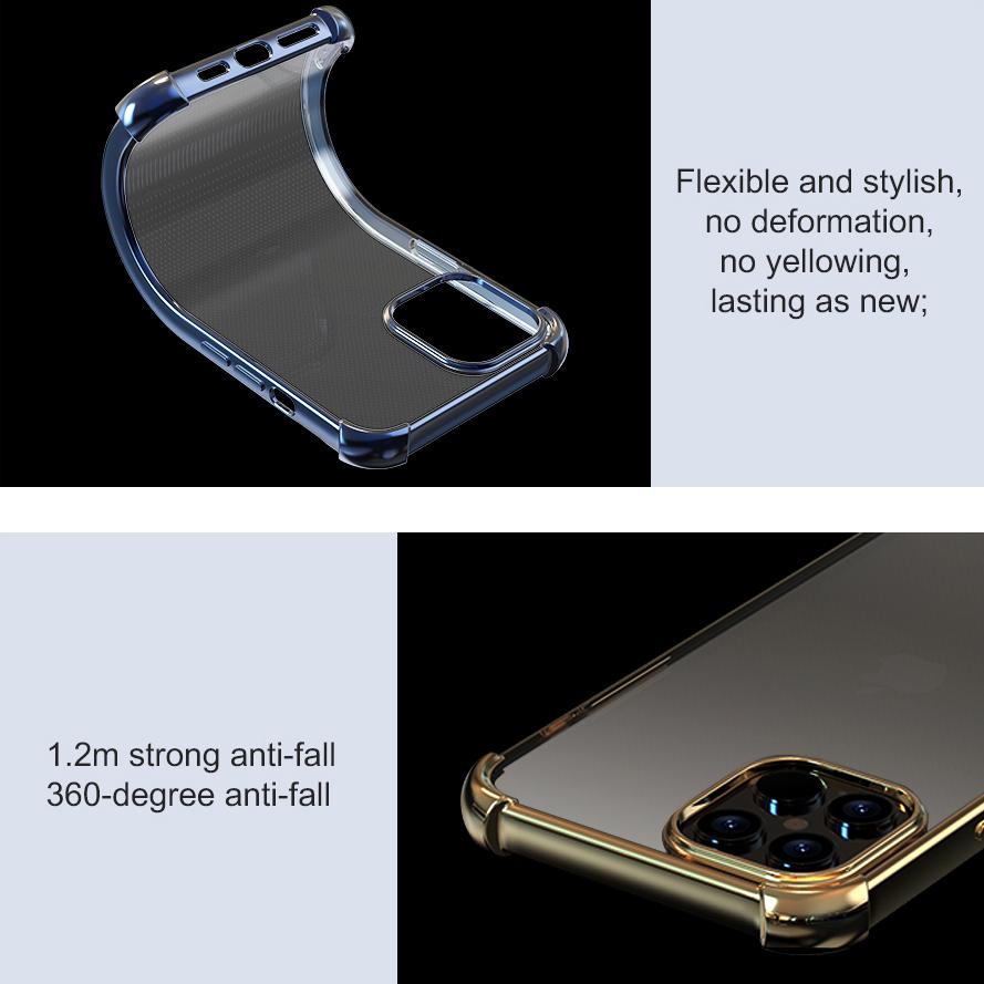Devia blizgus apsauginis dėklas iPhone 12 Pro Max, auksinis