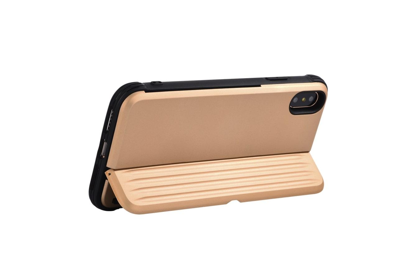 Auksinis telefono dėklas Devia H-Card iPhone XS Max (6.5)