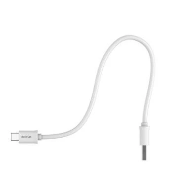 USB kabelis Devia Smart Type-C 1.0m baltas