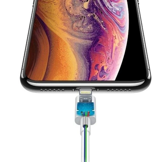 Devia „USB-C“ į „Lightning“ įkrovimo laidas, 1,5 m, baltas