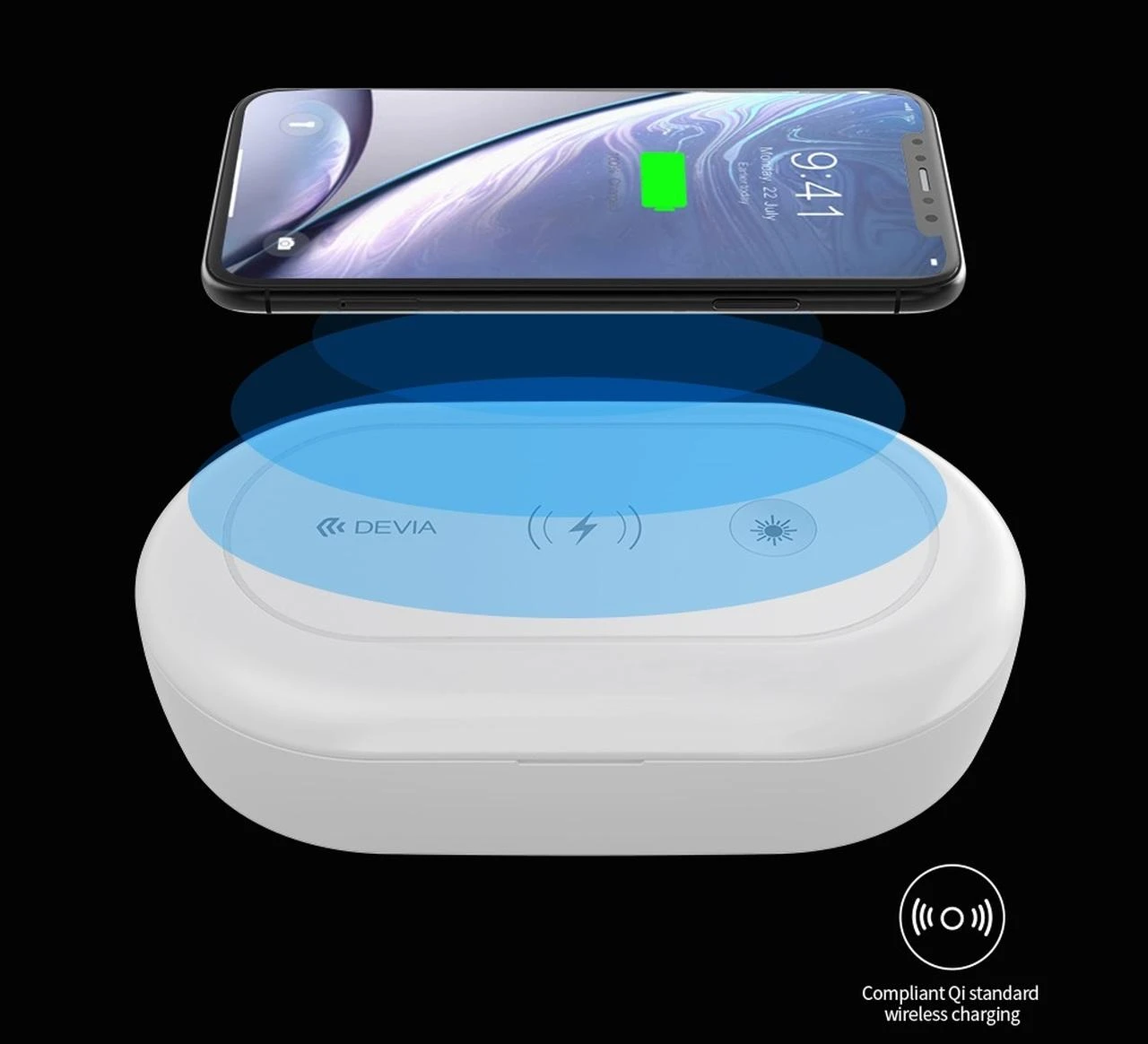 Devia Wireless Charging Dezinfekavimo dėžutė baltas
