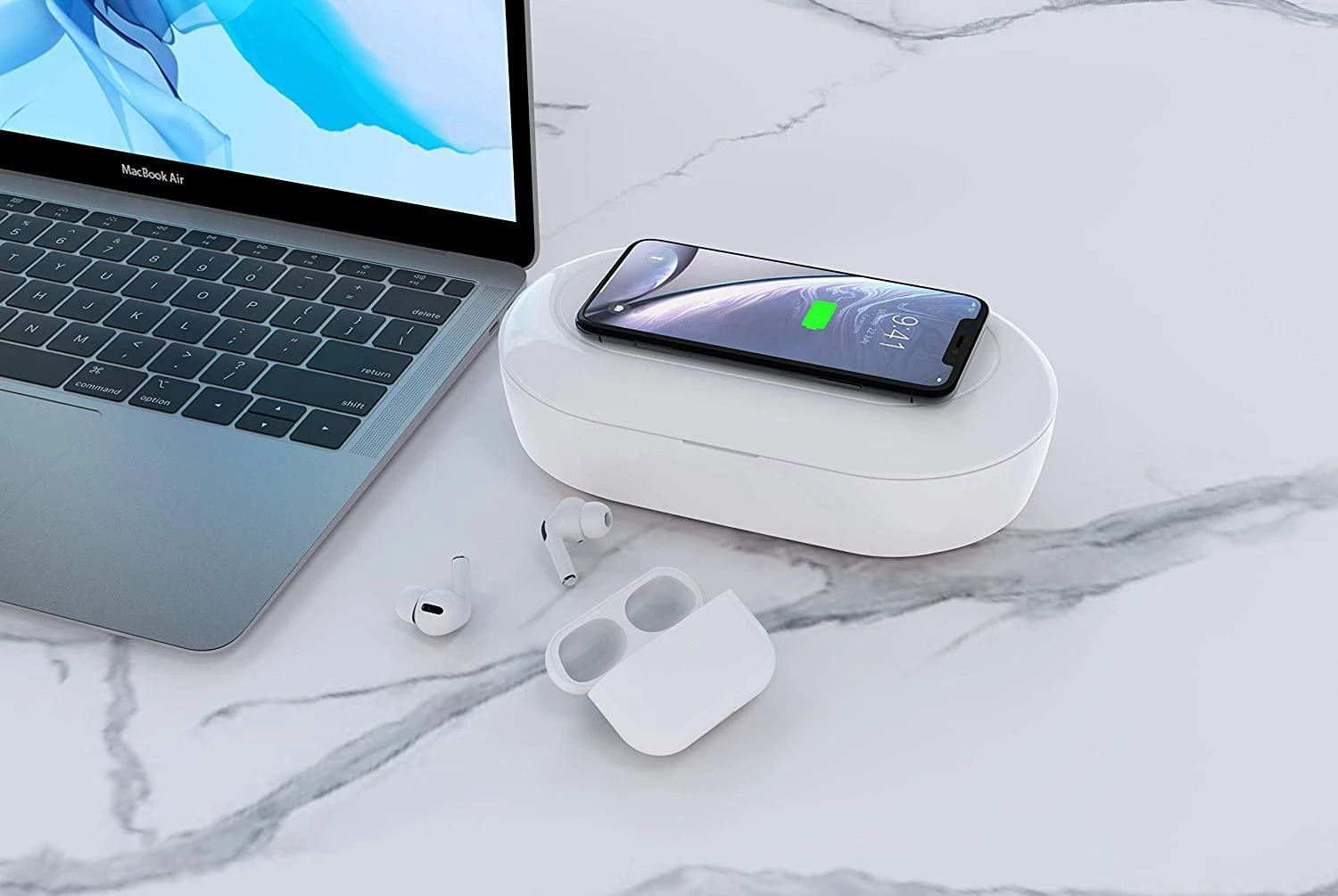 Devia Wireless Charging Dezinfekavimo dėžutė baltas