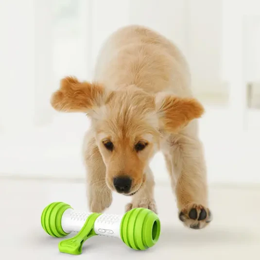 Doggy Village Rolling Bone Mobilus, riedantis, interaktyvus kaulinis žaislas vidutiniams ir dideliems šunims