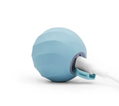 Doggy Village Frantic ORB Mini Mobilus, bėgiojantis, interaktyvus žaislas labai mažiems šunims, mažiems šunims ir katėms, mėlynas