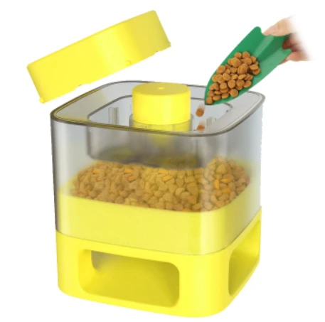 Media-Tech DOGGY VILLAGE Pet Auto-Buffet MT7130Y geltonas - mechaninis sauso maisto dozatorius