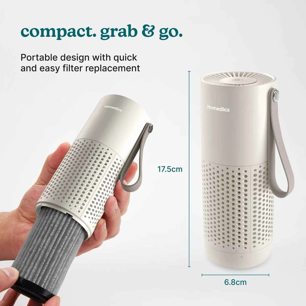 Drėkintuvas Homedics AP-P59BG-WW Whisper Pure Mini Air Purifier