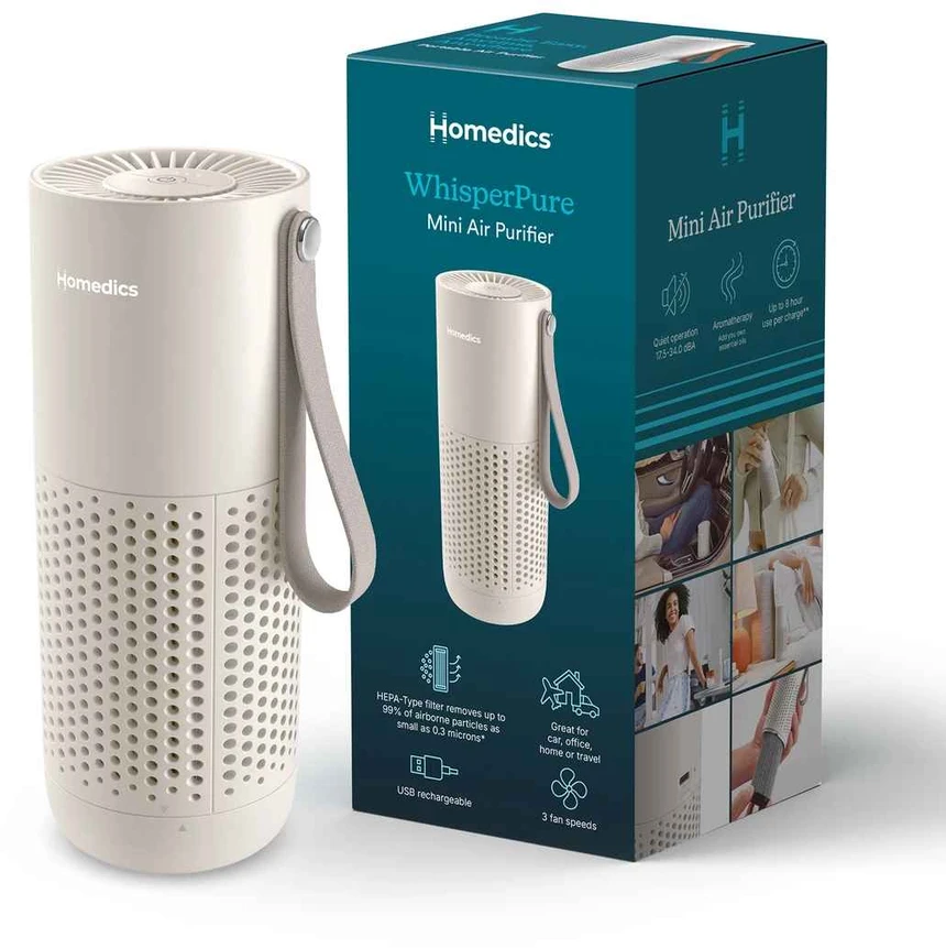 Drėkintuvas Homedics AP-P59BG-WW Whisper Pure Mini Air Purifier