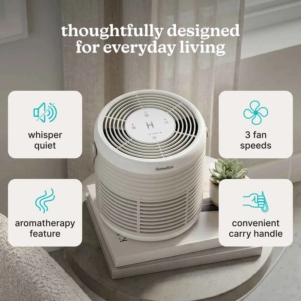 Drėkintuvas Homedics AP-T63BG-WW Whisper Pure Comfort Air Purifier