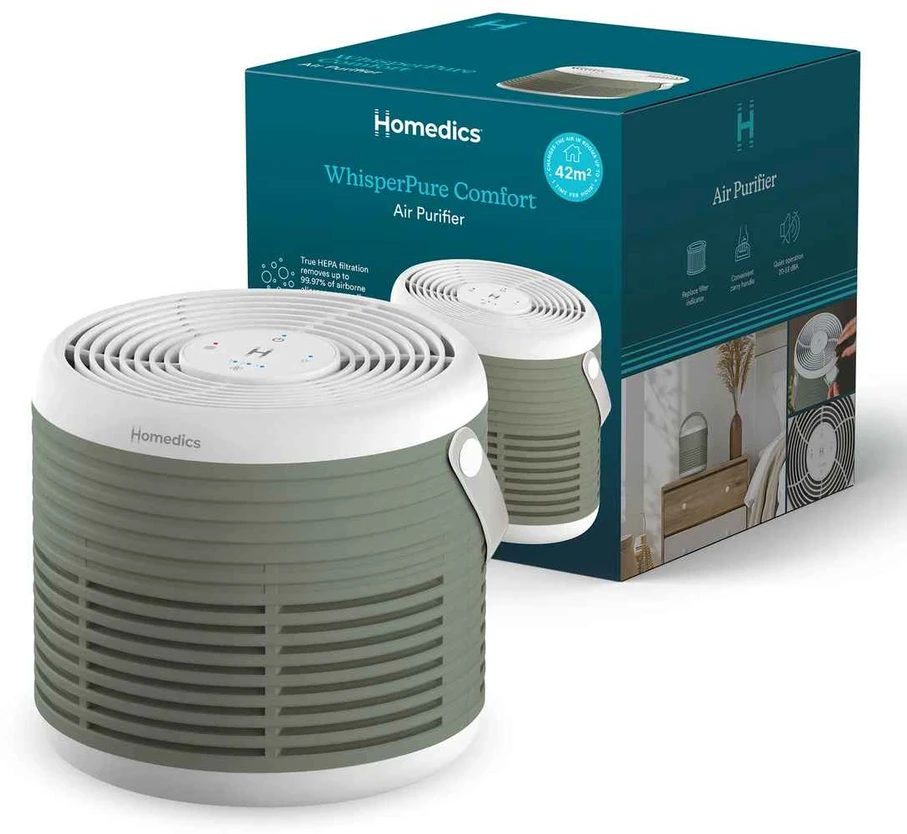 Drėkintuvas Homedics AP-T63GN-WW Whisper Pure Comfort Air Purifier