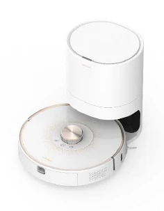 Dulkių siurblys - robotas Lenovo T1S Pro su savaiminio išsivalymo stotele, Juodas