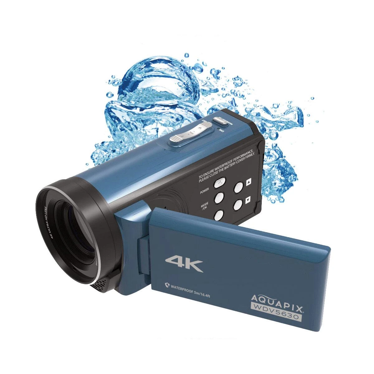 Skaitmeninis fotoaparatas EasyPix Easypix Aquapix WDV5630 GreyBlue