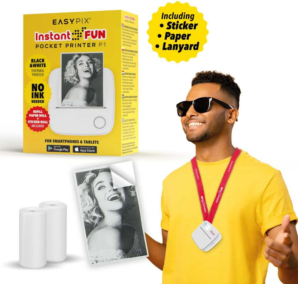 Easypix „InstantFUN P1“ kišeninis spausdintuvas