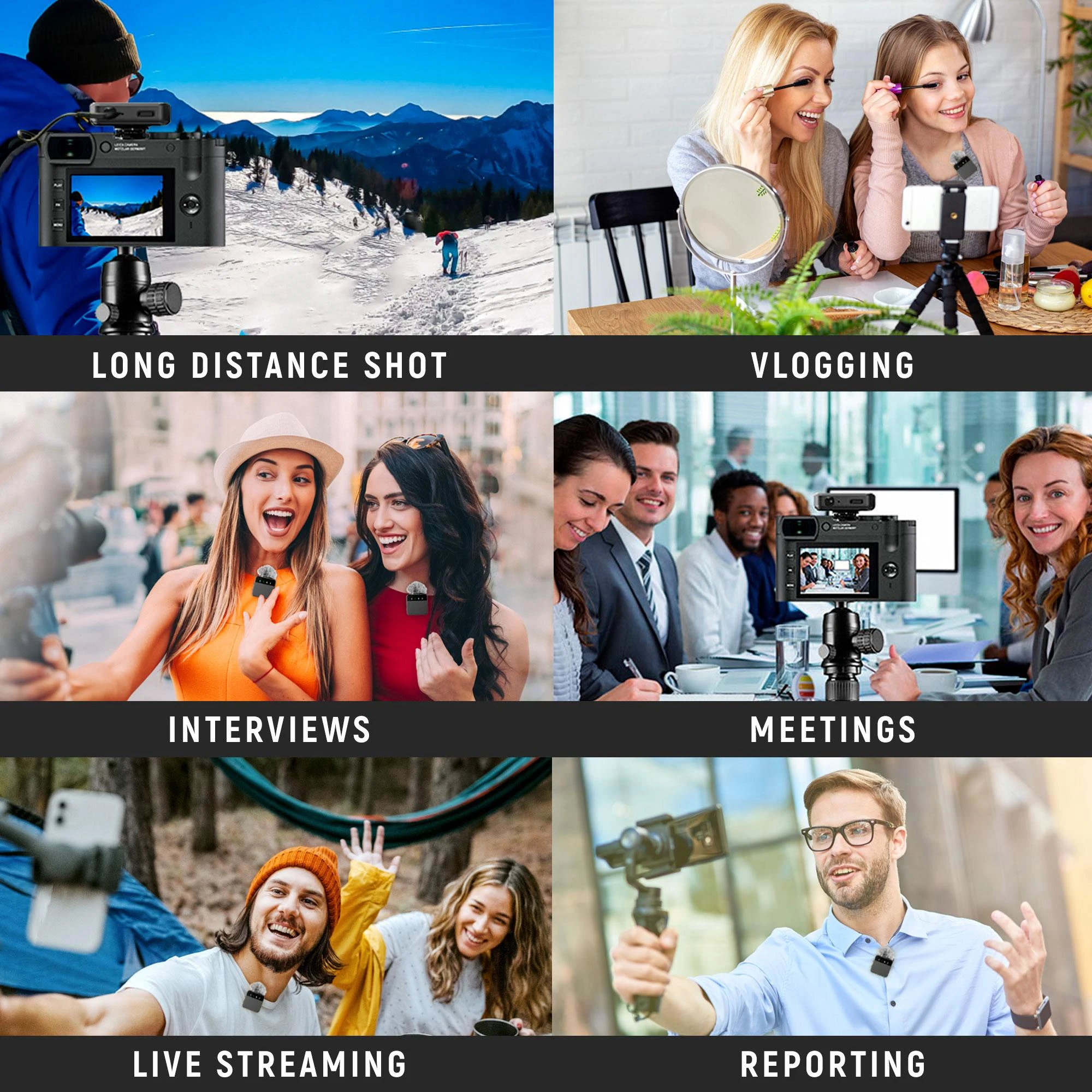 Mikrofonas EasyPix MyStudio Wireless Mic Duo
