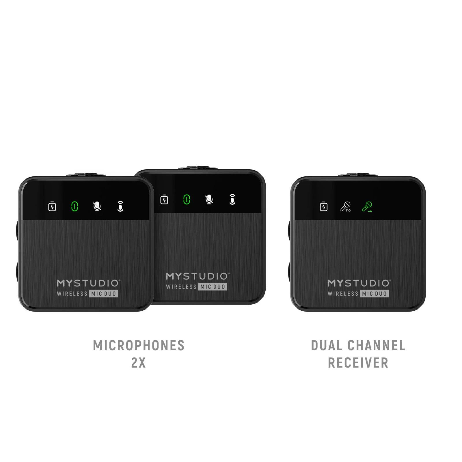 Mikrofonas EasyPix MyStudio Wireless Mic Duo