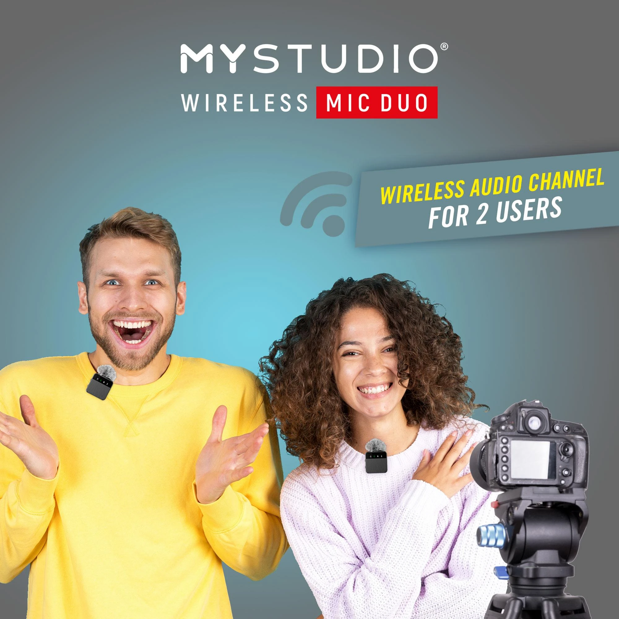 Mikrofonas EasyPix MyStudio Wireless Mic Duo