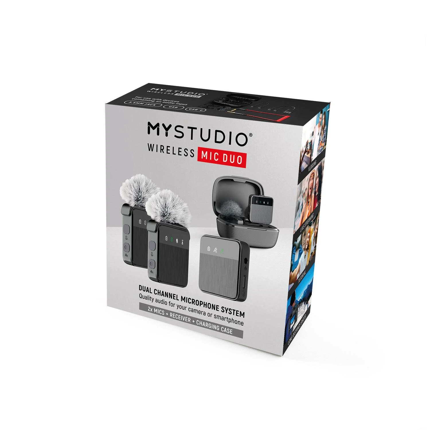 Mikrofonas EasyPix MyStudio Wireless Mic Duo