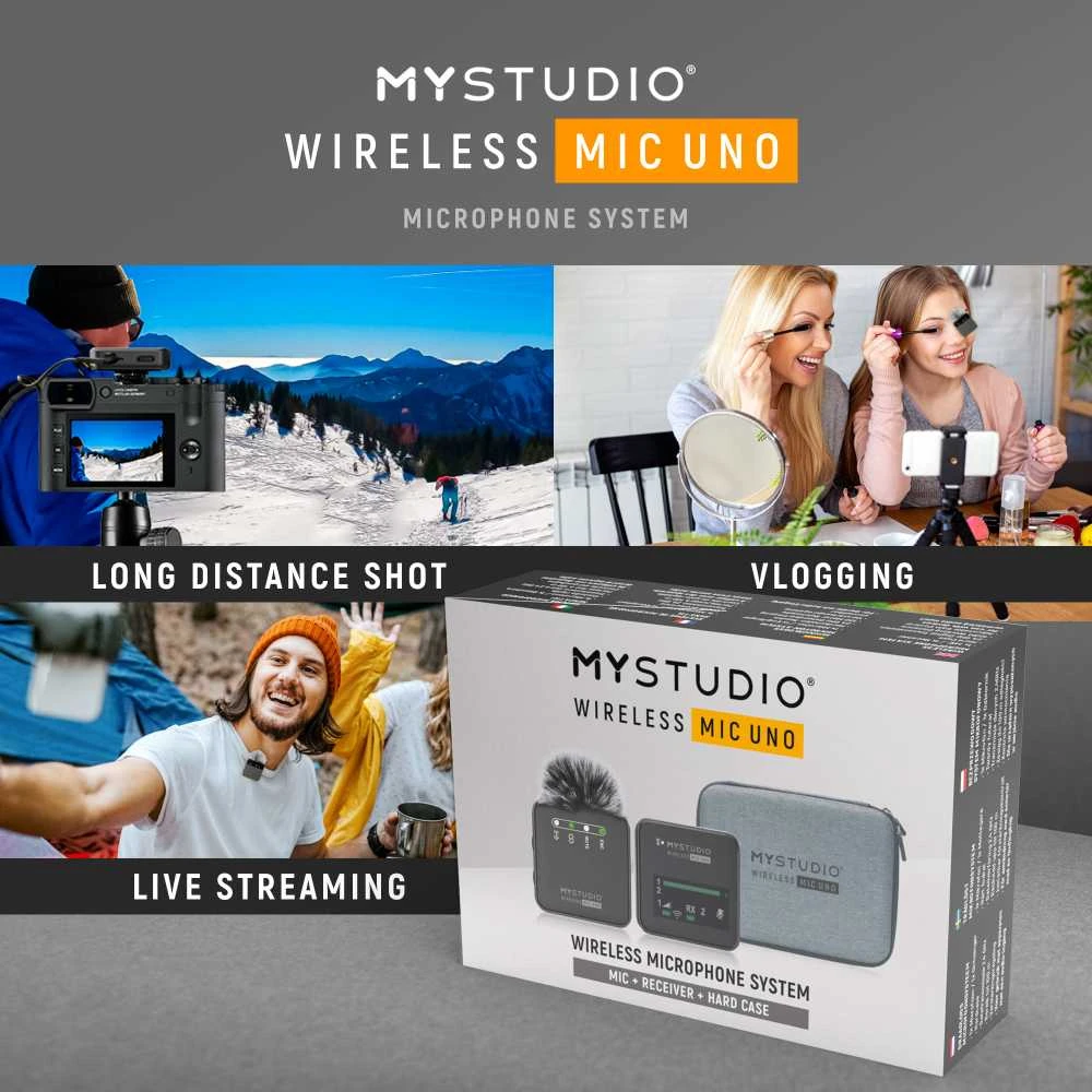 Mikrofonas EasyPix MyStudio Wireless Mic Uno