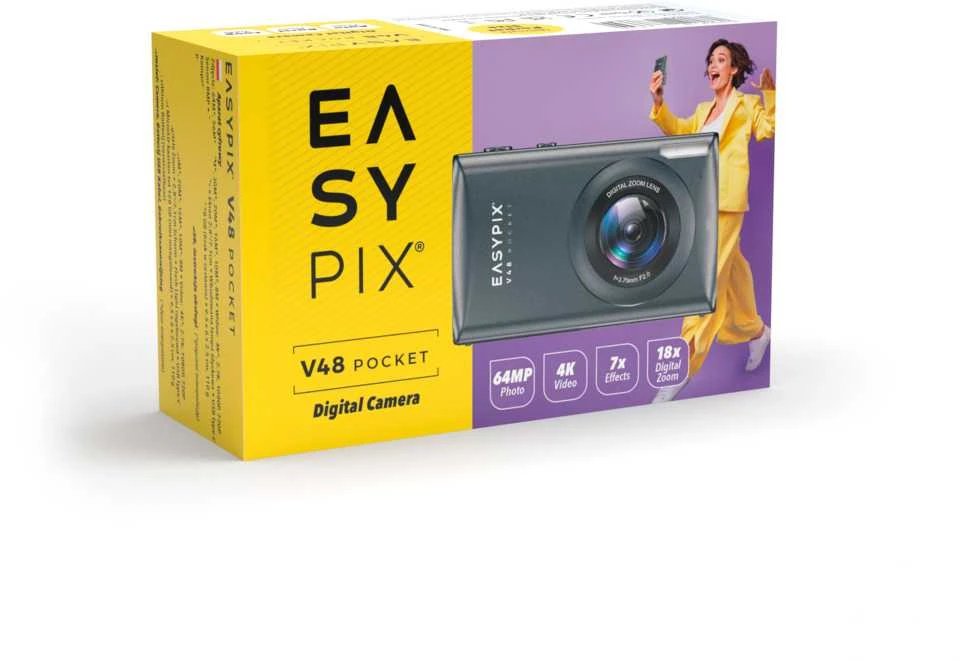 Easypix V48 Pocket antrazitai