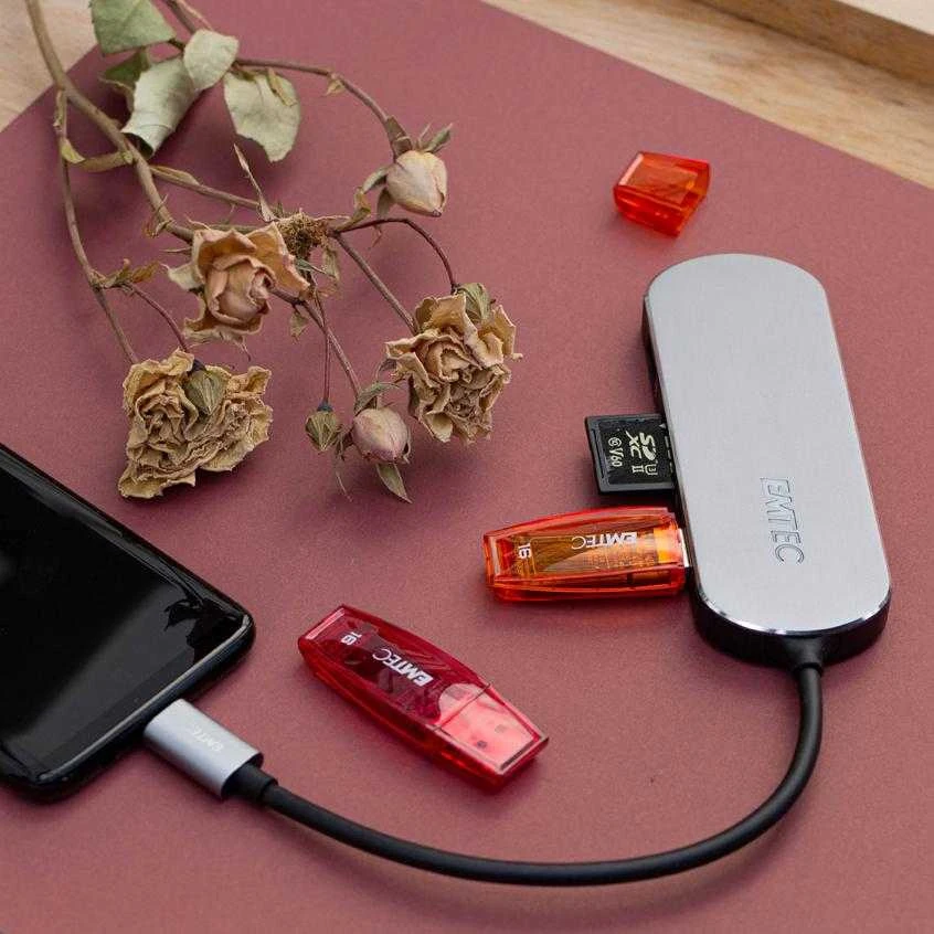 Emtec 6in1 USB-C stotis / replikatorius (ECHUBT650C)