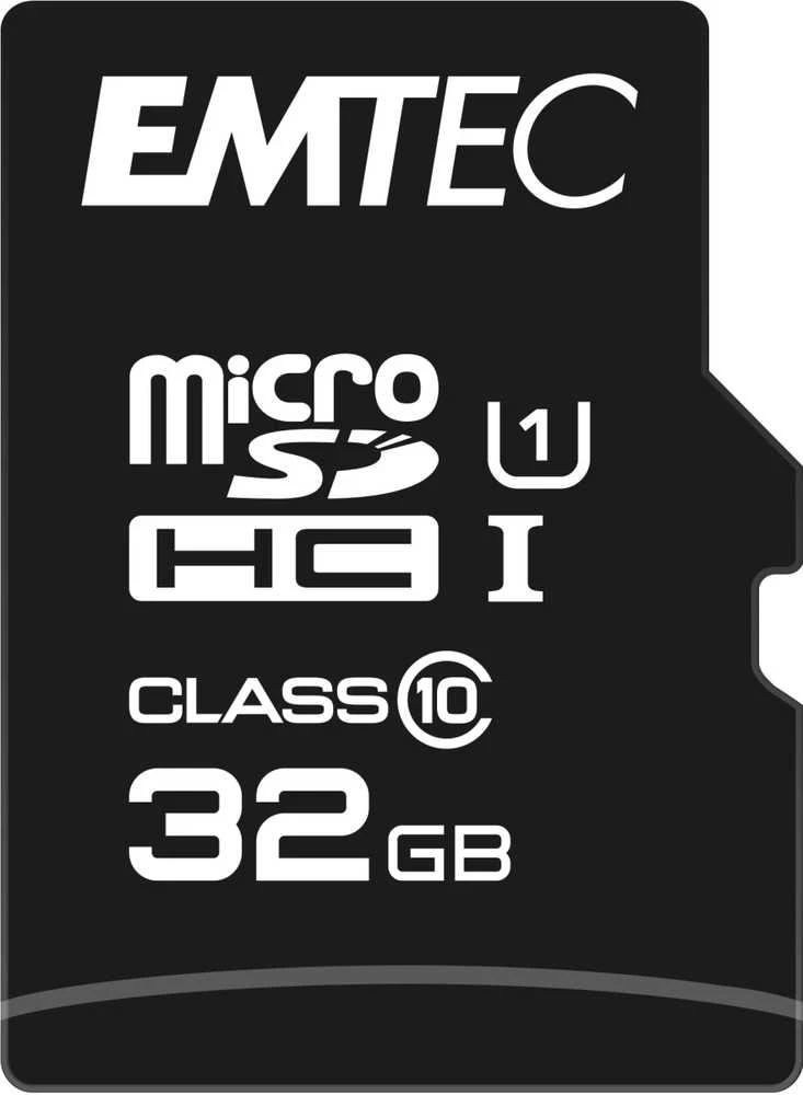Atminties kortelė Karta Emtec Elite Gold Micro SDHC 32 GB 10 klasės UHS-I/U1 (ECMSDM32GHC10GP)