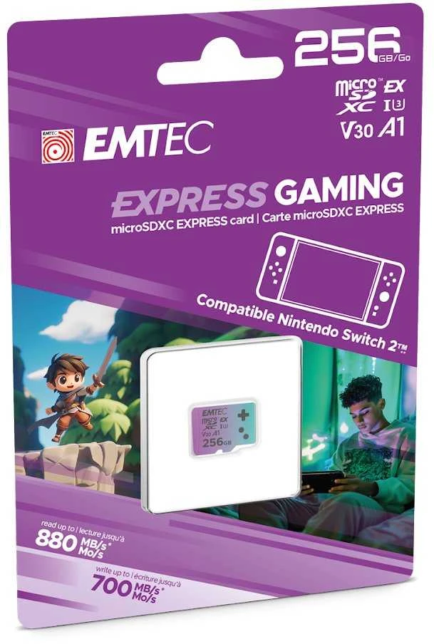 Emtec 256GB microSD kortelės pakuotė