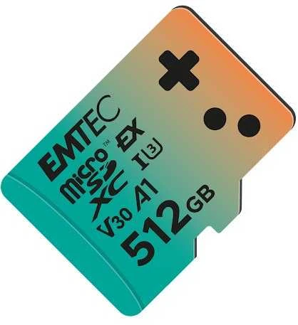 Emtec 512GB microSD kortelė su gradiento dizainu